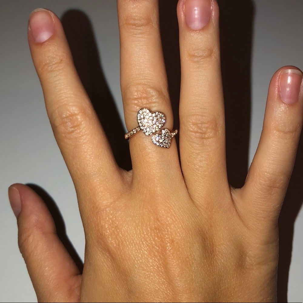 yours truly pave heart ring